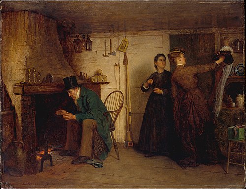 The New Bonnet, 1876, Jonathan Eastman Johnson