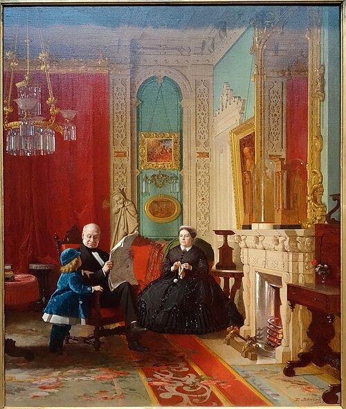 Portraits (The Brown Family), 1869, Jonathan Eastman Johnson