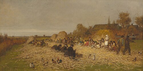 Husking Bee, Island of Nantucket, 1876, Jonathan Eastman Johnson