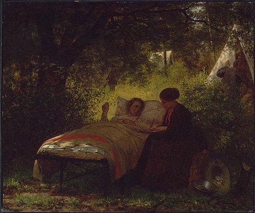 The Field Hospital, 1867, Jonathan Eastman Johnson
