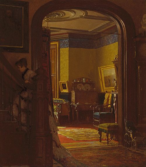Not at Home, 1873, Jonathan Eastman Johnson