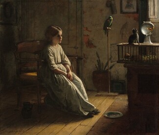 The Pets, 1856, Jonathan Eastman Johnson