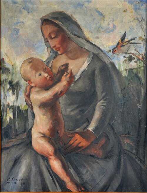 Madonna mit Kind, 1939, Albert Sirk
