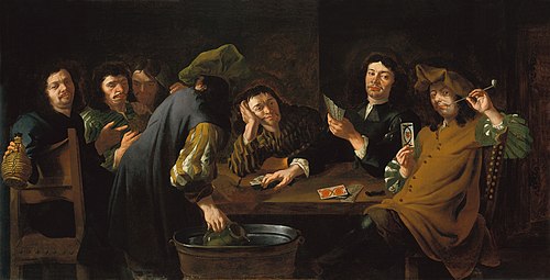 The Card Players II, 1662, Almanach