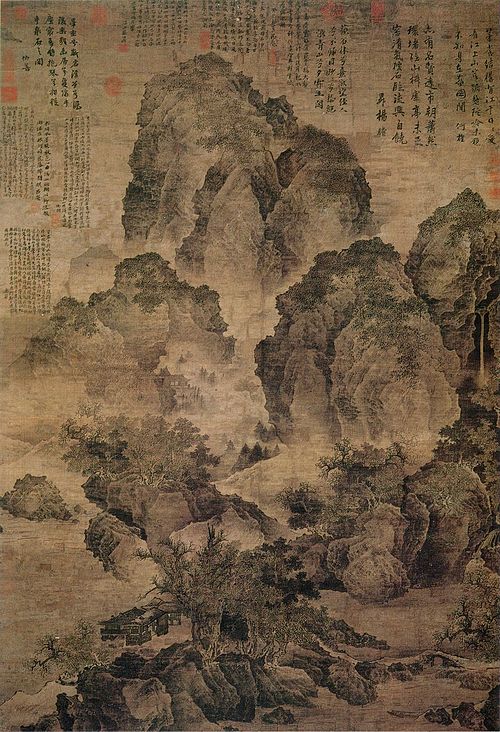 Sitting Alone by a Stream, 1050, Fan Kuan