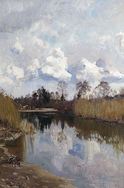 Isar-Wasser, 1908, Otto Strützel
