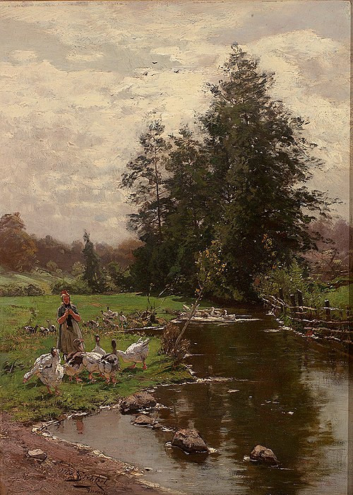 At the Stream, 1930, Otto Strützel