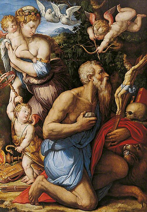 The Temptation of Saint Jerome, 1546, Giorgio Vasari