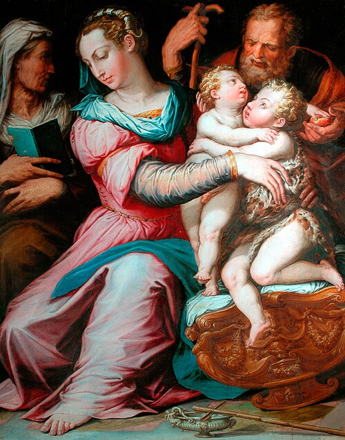 The Holy Family with Saint John, 1550, Giorgio Vasari