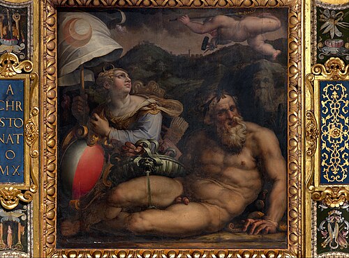 Allegory of Fiesole, , Giorgio Vasari