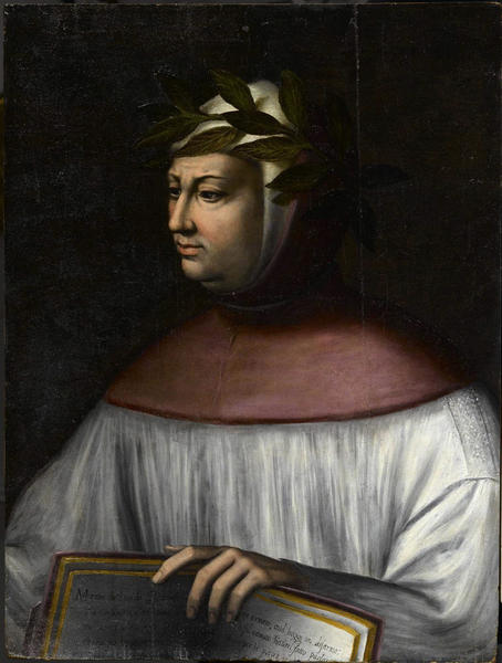 Portrait de Pétrarque, 1550, Giorgio Vasari