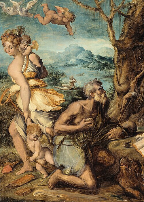 The Temptation of Saint Jerome, 1544, Giorgio Vasari
