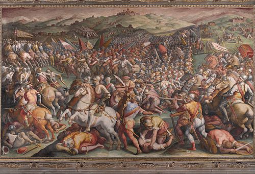 The battle of Marciano in Val di Chiana, 1570, Giorgio Vasari