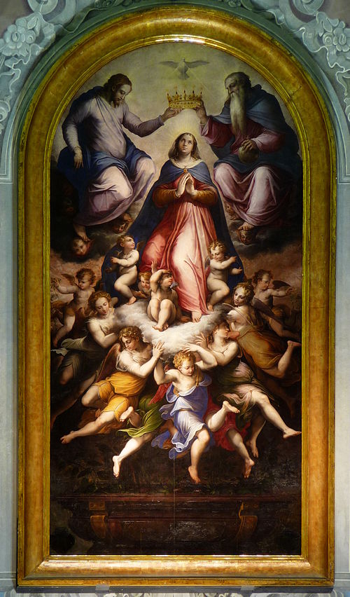 The Coronation of the Virgin, 1550, Giorgio Vasari