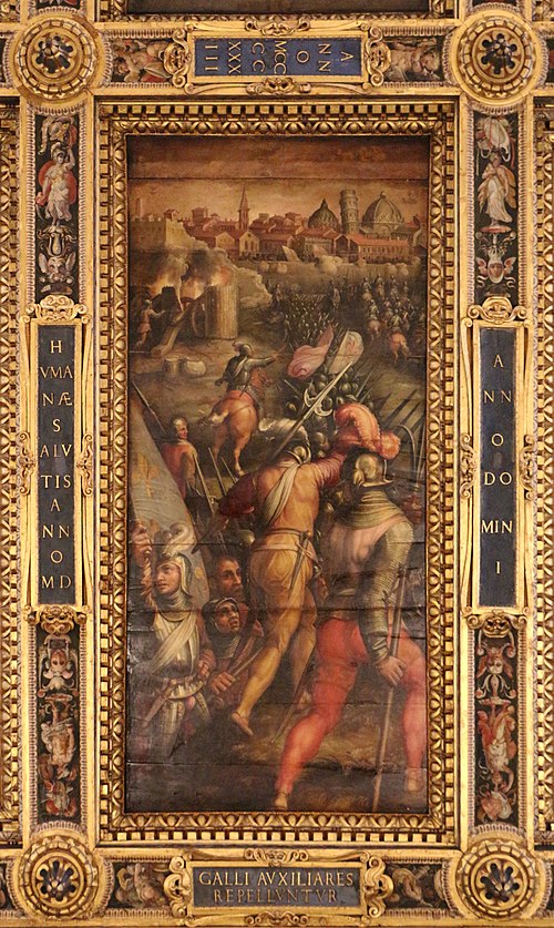Battle of Barbagianni, nearby Pisa, 1564, Giorgio Vasari