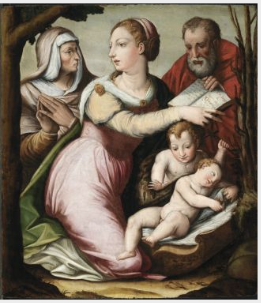 The Virgin and Child with Saints Elizabeth and John the Baptist, , Giorgio Vasari