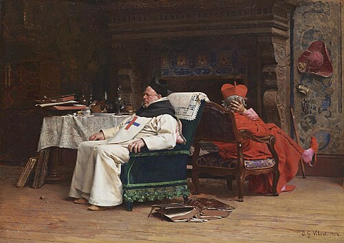 The Schism, 1874, Jean-Georges Vibert