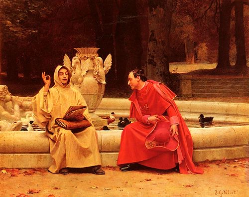 A Fine Point, 1850, Jean-Georges Vibert