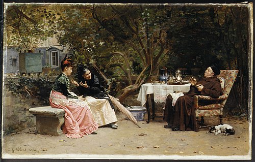 The Reprimand, 1874, Jean-Georges Vibert