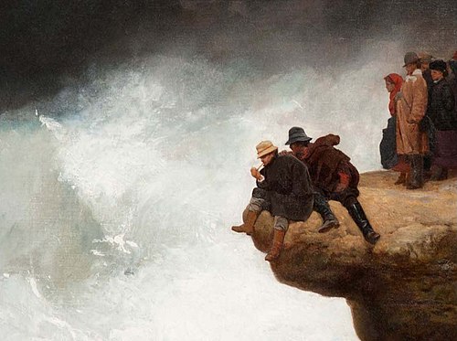 Figures on Rocks at the Edge of the Sea, 1867, Jean-Georges Vibert