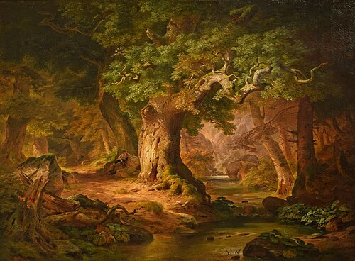 The Mountain Stream, 1850, Paul Weber