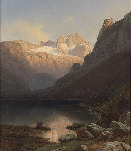 View of the Gosausee, 1866, Paul Weber