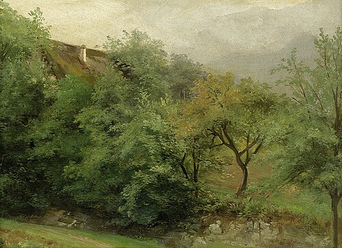 Garden House between Trees, 1867, Paul Weber