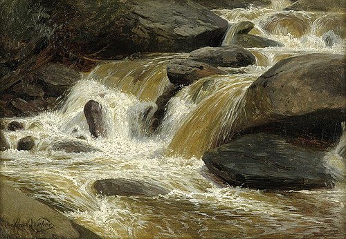 Mountain Torrent with Small Waterfall, , Paul Weber