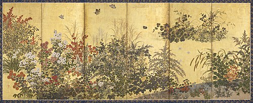 Flowers and Butterflies, , Tawaraya Sôtatsu