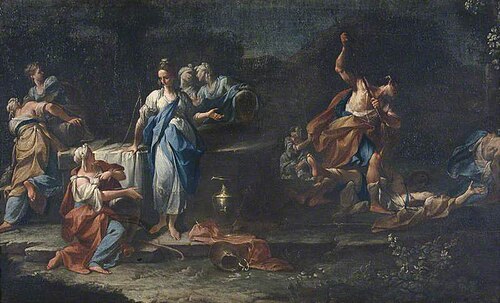 Moses and the Daughters of Jethro, 1744, Francesco Monti