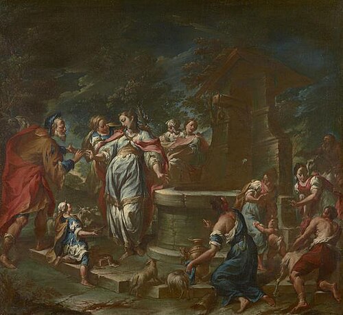Rebecca at the Well, 1750, Francesco Monti