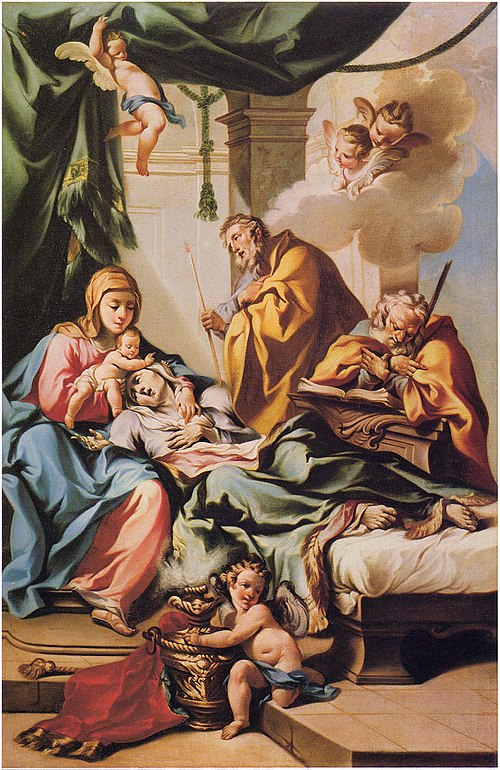 La Mort de sainte Anne, 1740, Francesco Monti