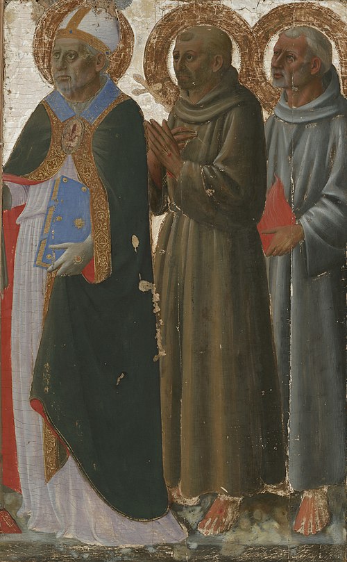 Saints Zenobius, Francis and Anthony of Padua, 1450, Zanobi Strozzi