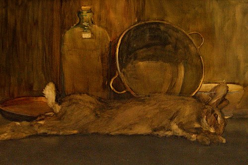 Still Life with Rabbit, , Julian Alden Weir