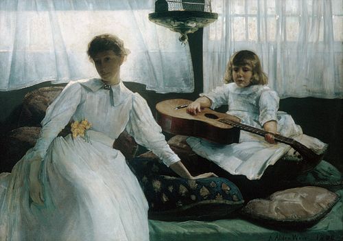 Idle Hours, 1888, Julian Alden Weir