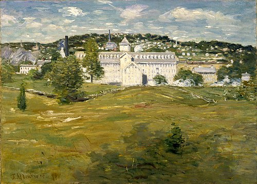 Fabrique de Willimantic, 1893, Julian Alden Weir