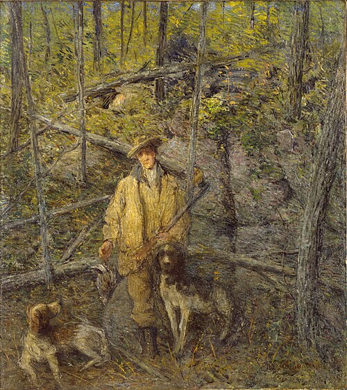 Hunter and Dogs, 1912, Julian Alden Weir