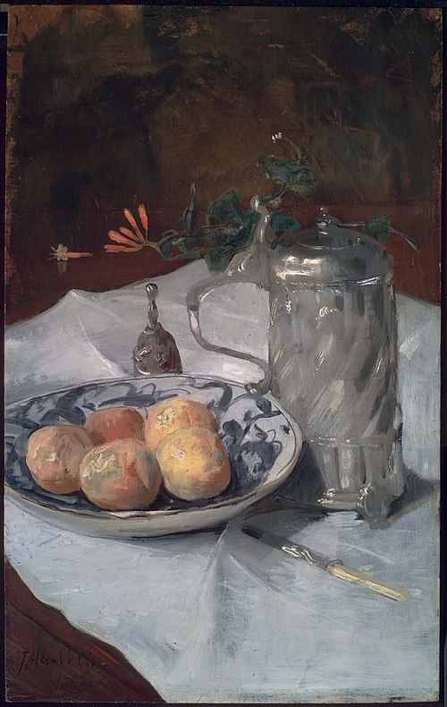 The Delft Plate, 1888, Julian Alden Weir