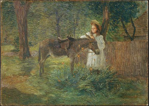 After the Ride, 1903, Julian Alden Weir