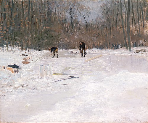 The Ice Cutters, 1895, Julian Alden Weir