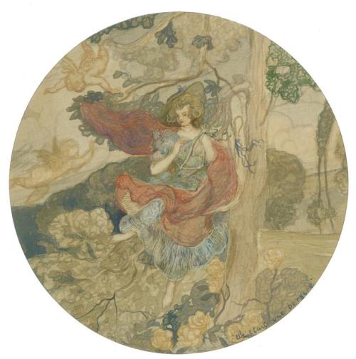 Elle Etait Une Bergere by Charles Conder - Charles Conder, , Charles Conder