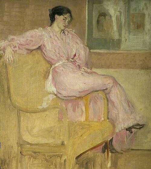 Mrs Conder in Pink, , Charles Conder