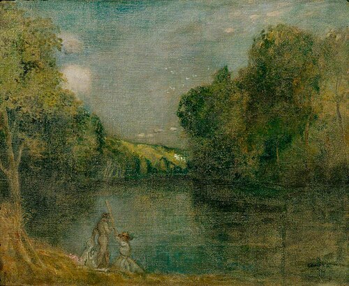Figures by a Lake, 1891, Charles Conder