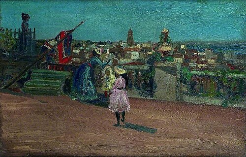 Our Flag at Algeciras, Spain, 1905, Charles Conder