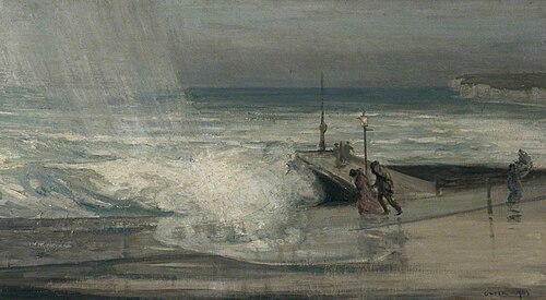Stormy Day in Brighton, East Sussex, 1905, Charles Conder