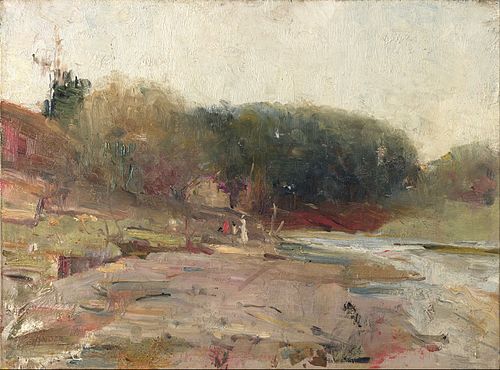 On the River Yarra, near Heidelberg, Victoria, 1890, Charles Conder