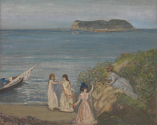Gibraltar from Algeciras, 1905, Charles Conder