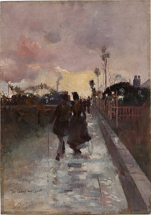 Going home (The Gray and Gold), 1888, Charles Conder