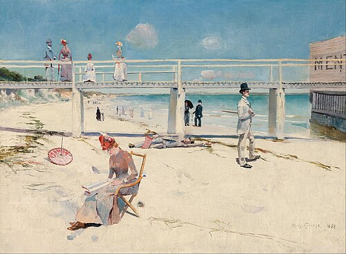 A holiday at Mentone, 1888, Charles Conder