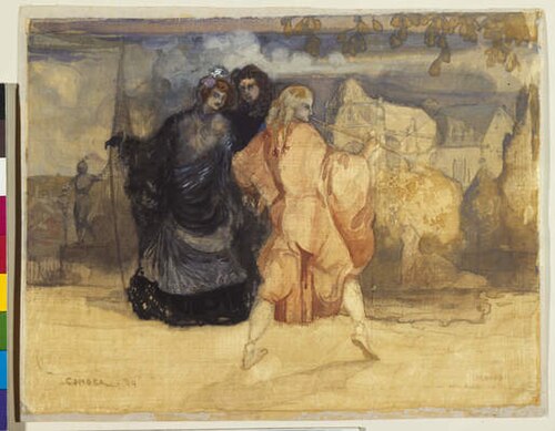 Beauvais - The Inconstant, The Silenus, The Charlatan, 1899, Charles Conder